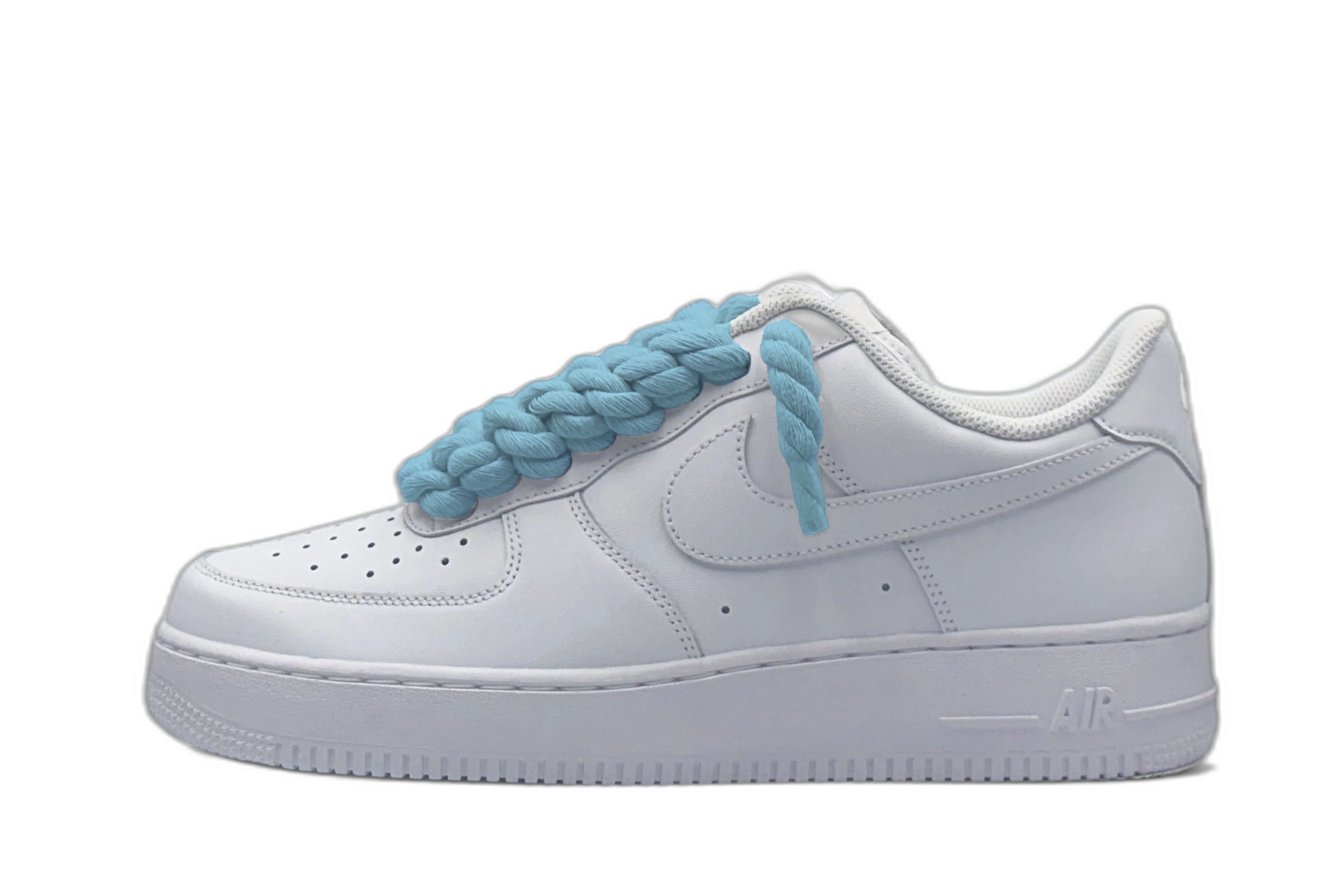 Nike Air Force 1 Low ‘07 White / Ice Blue Rope Laces