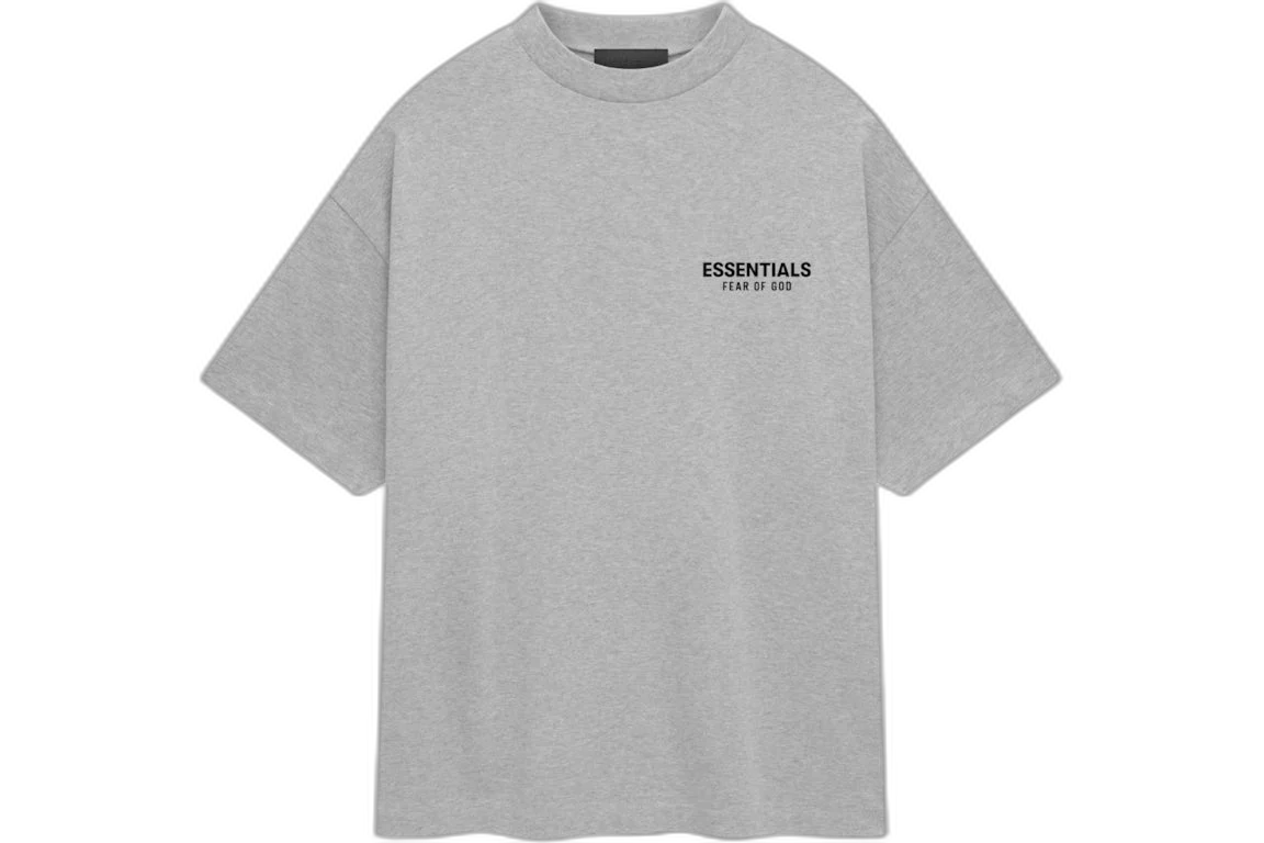 Fear of God Essentials Jersey Crewneck T-Shirt Light Heather Gray (FW24)