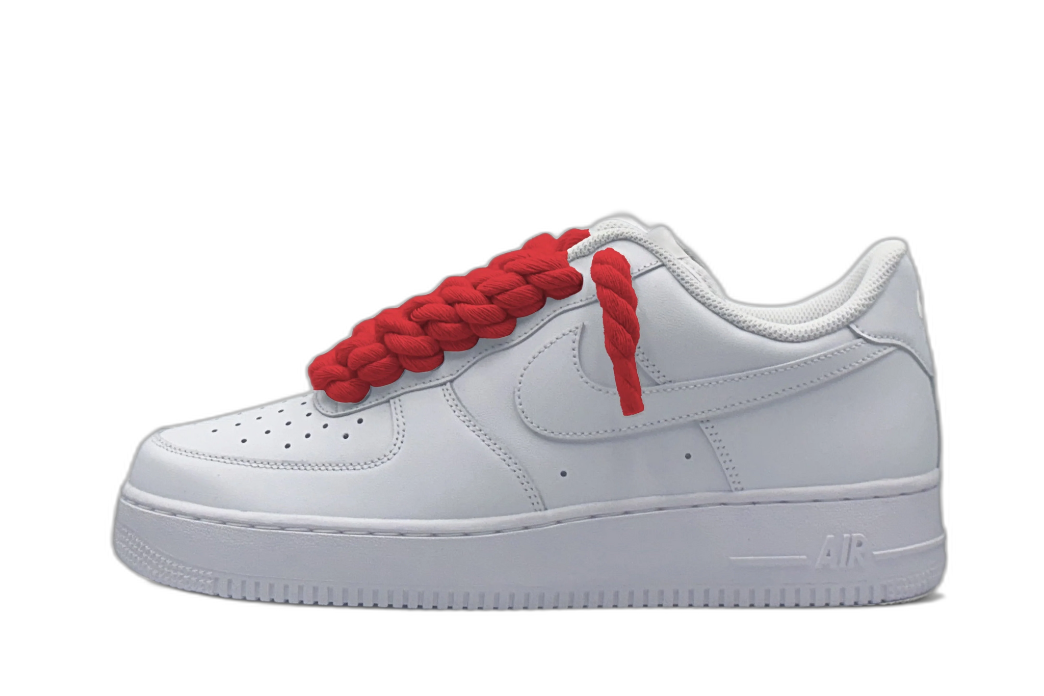 Nike Air Force 1 Low ‘07 White / Red Rope Laces