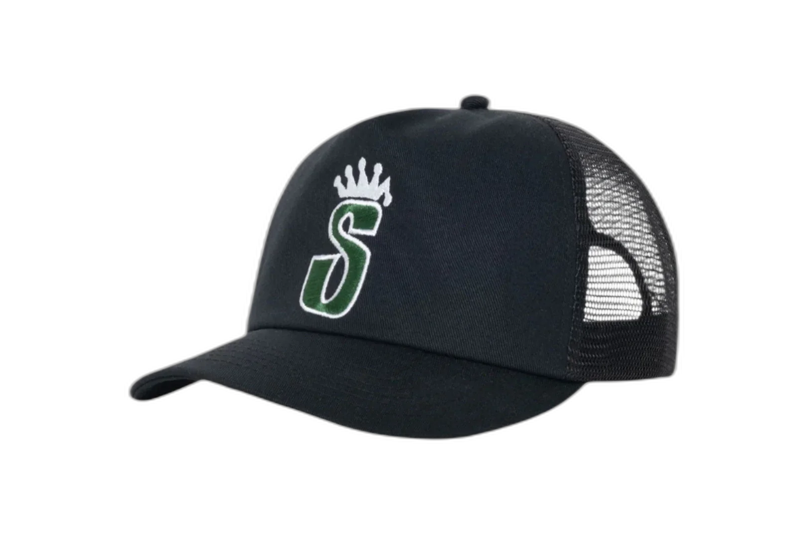 Stussy Trucker S Crown Snapback Shadow Black