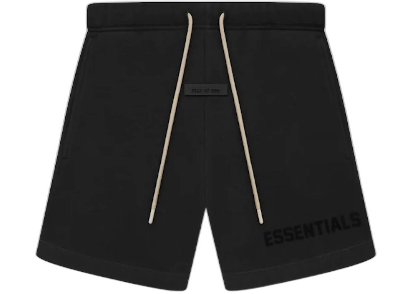 Fear of God Essentials Cream Drawstring Sweatshort Jet Black (SS23)