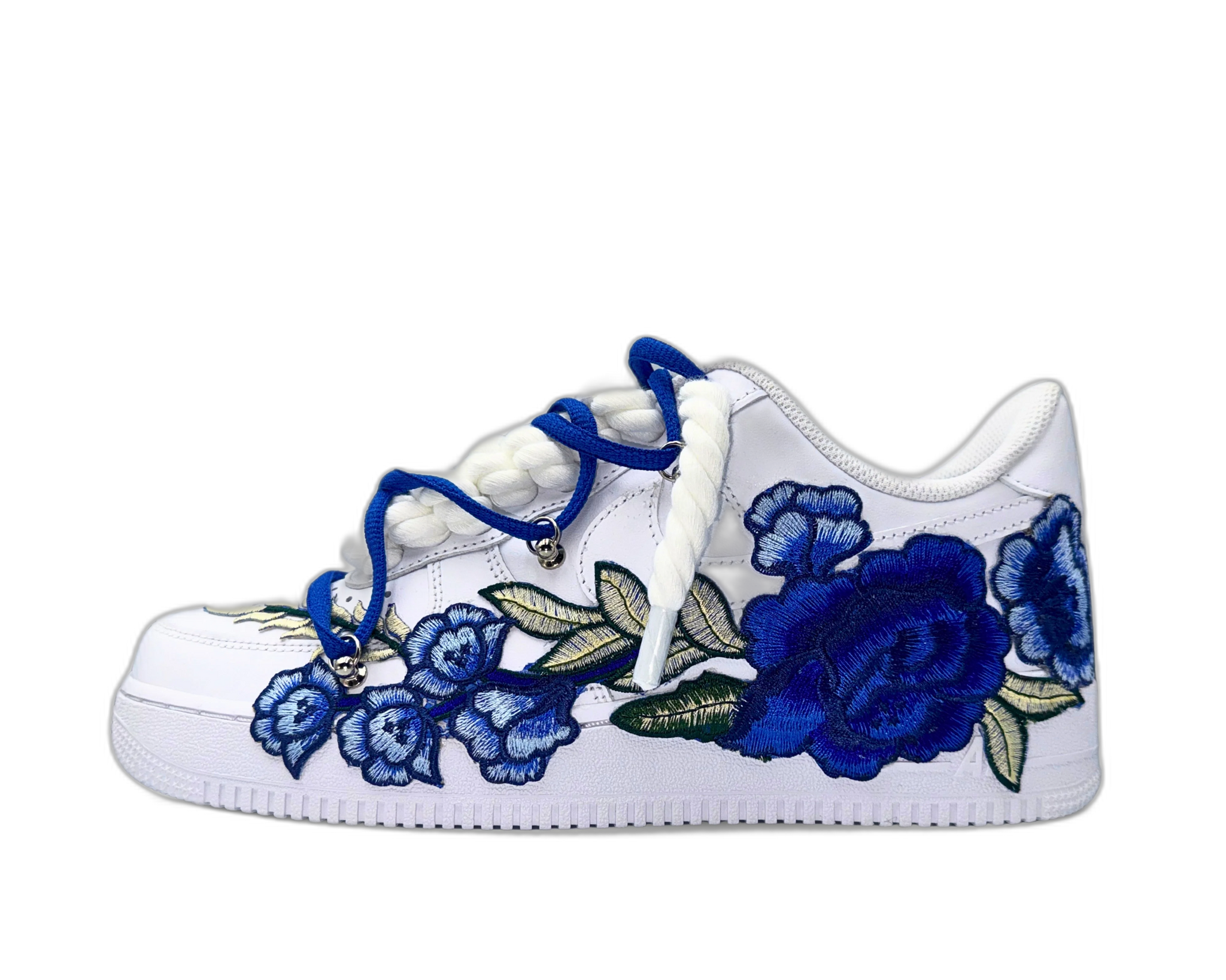 Nike Air Force 1 Low ‘07 White / Blue Rose Double Laces
