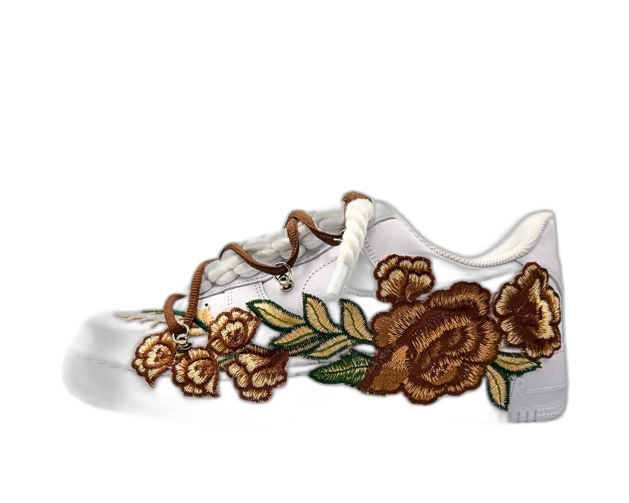 Nike Air Force 1 Low ‘07 White / Brown Rose Double Laces