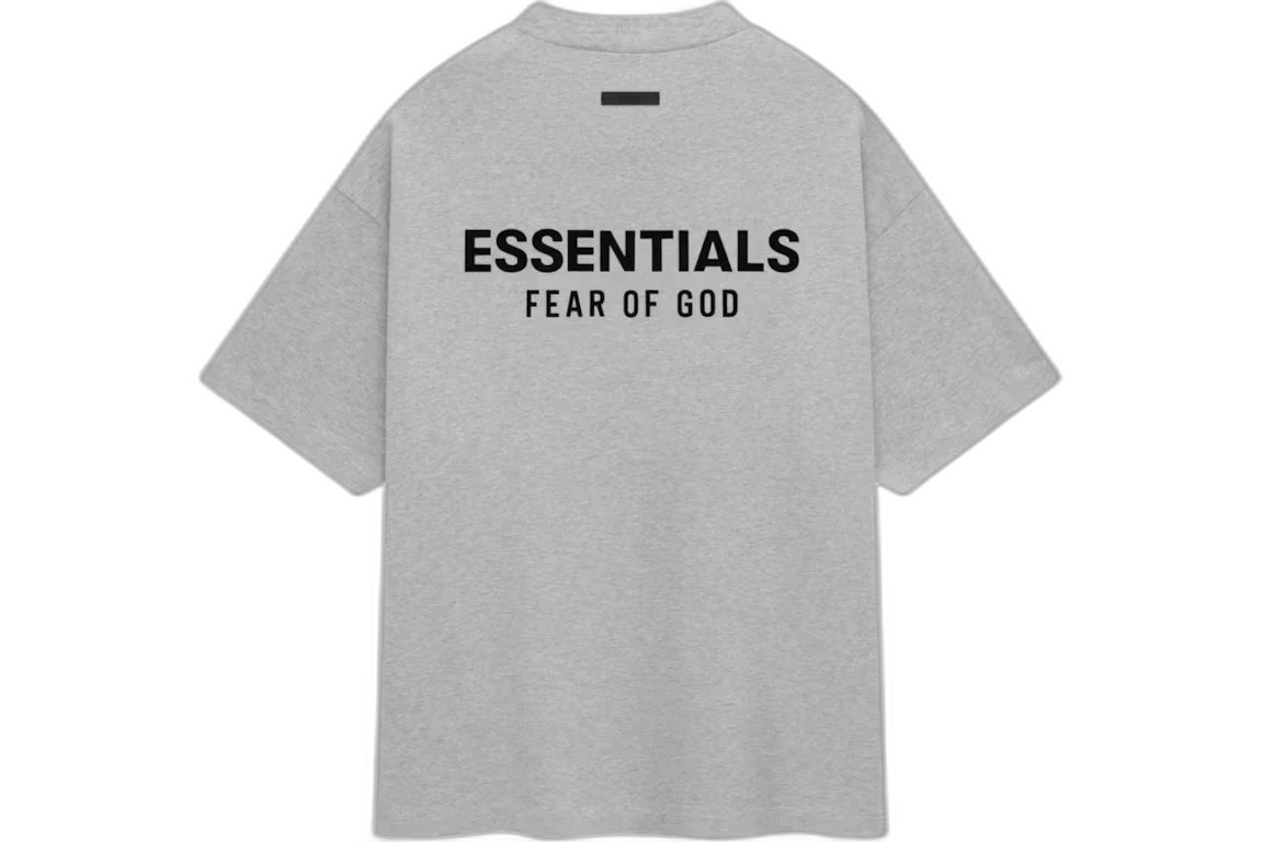 Fear of God Essentials Jersey Crewneck T-Shirt Light Heather Gray (FW24)