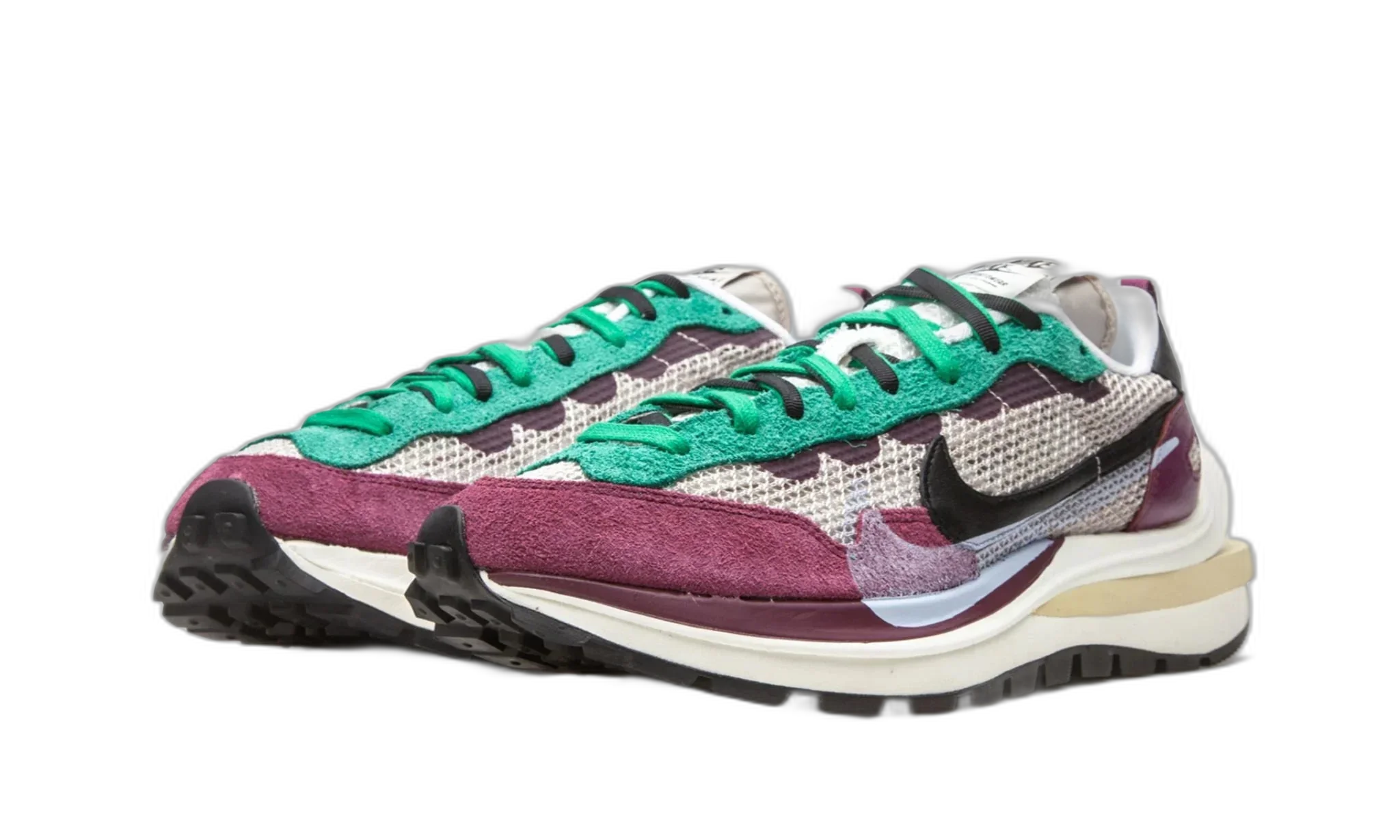 Nike Vaporwaffle sacai Villain Red Neptune Green