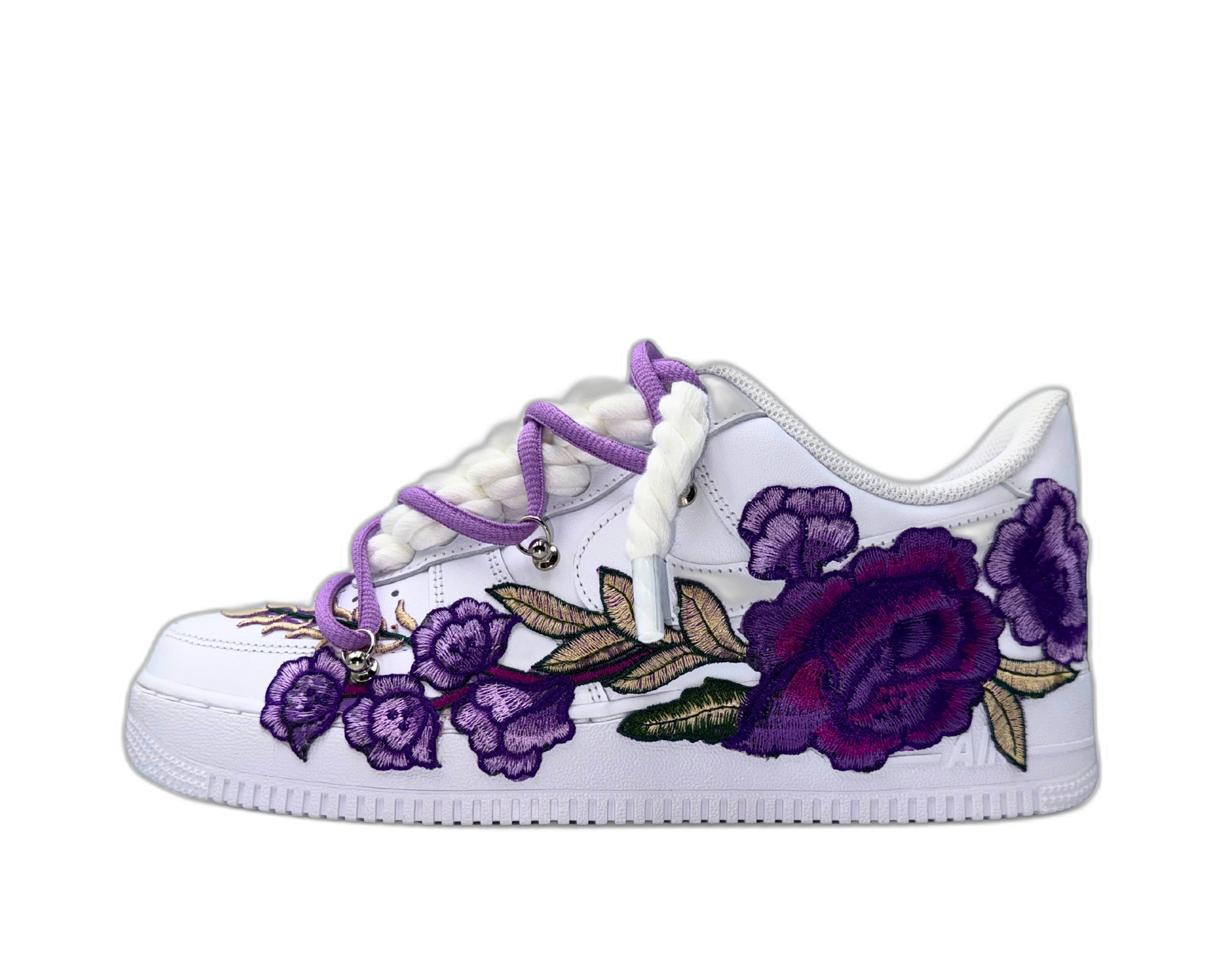 Nike Air Force 1 Low ‘07 White / Purple Rose Double Laces