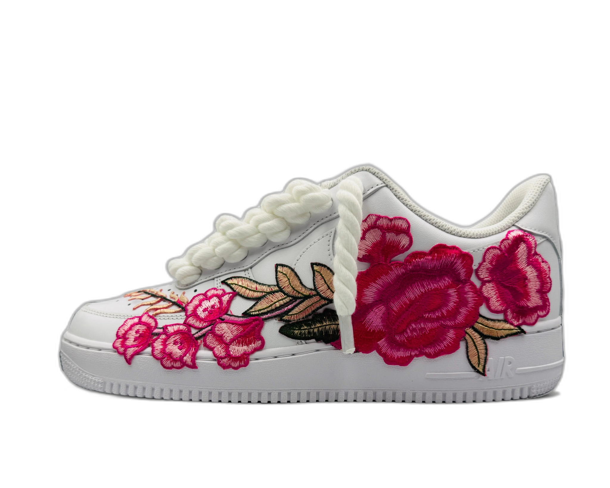 Nike Air Force 1 Low ‘07 White / Pink Rose Rope Laces