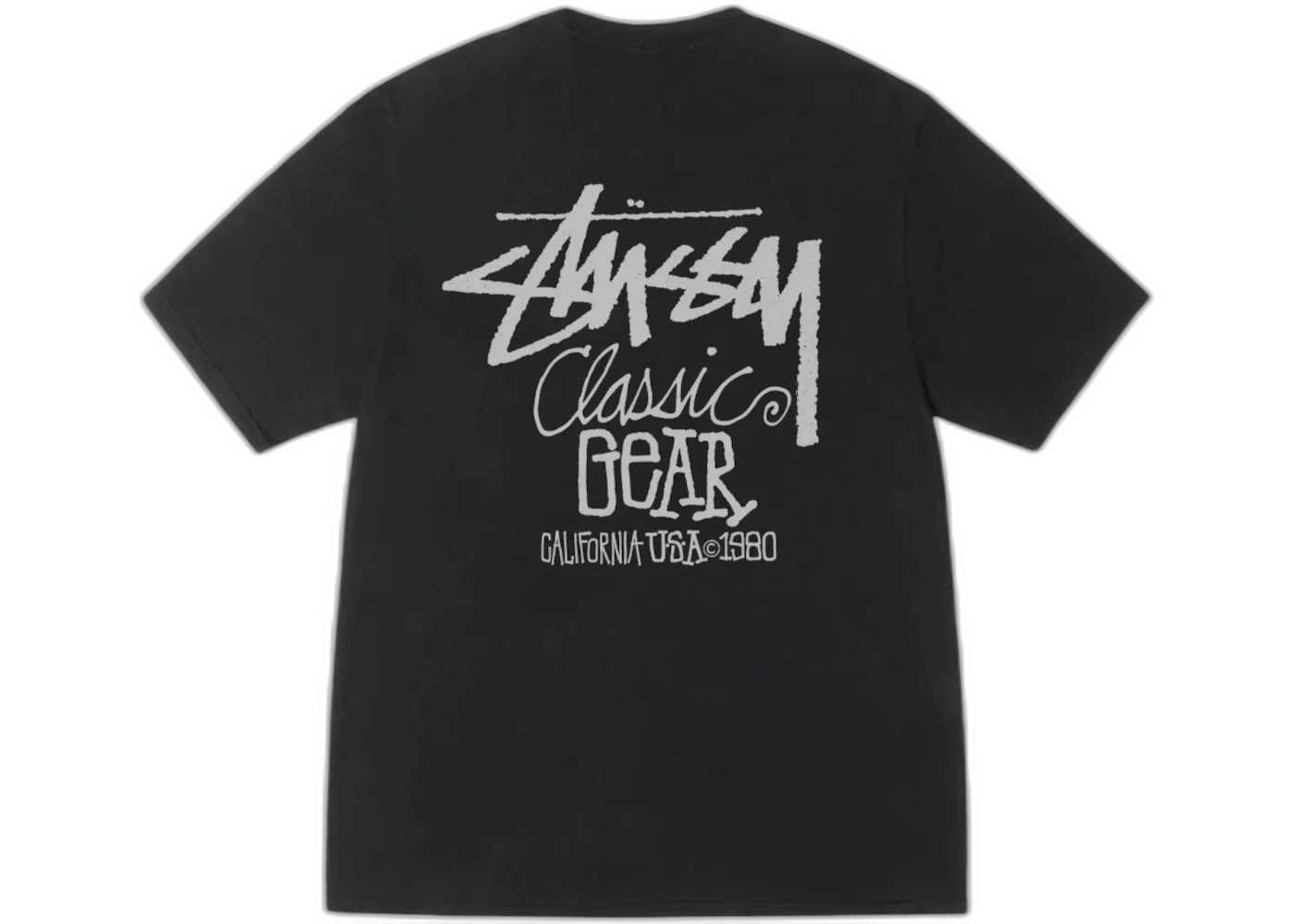 Stussy Classic Gear Pigment Dyed Tee Black