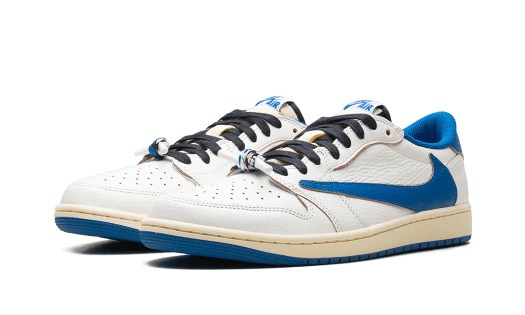 Jordan 1 Retro Low OG SP Fragment x Travis Scott Sail Military Blue