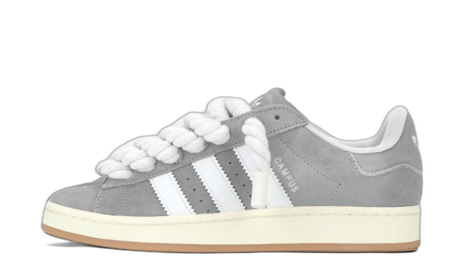 adidas Campus 00s Grey White / White Rope Laces