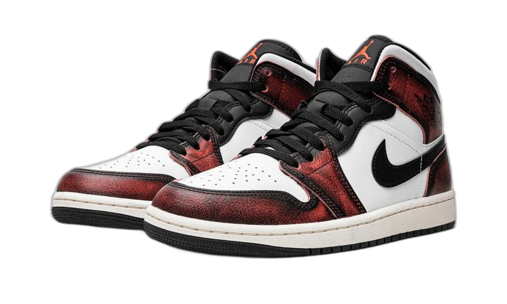Jordan 1 Mid Wear-Away Chicago