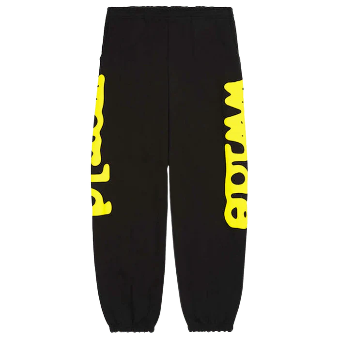 Sp5der Beluga Sweatpants Onyx/Yellow