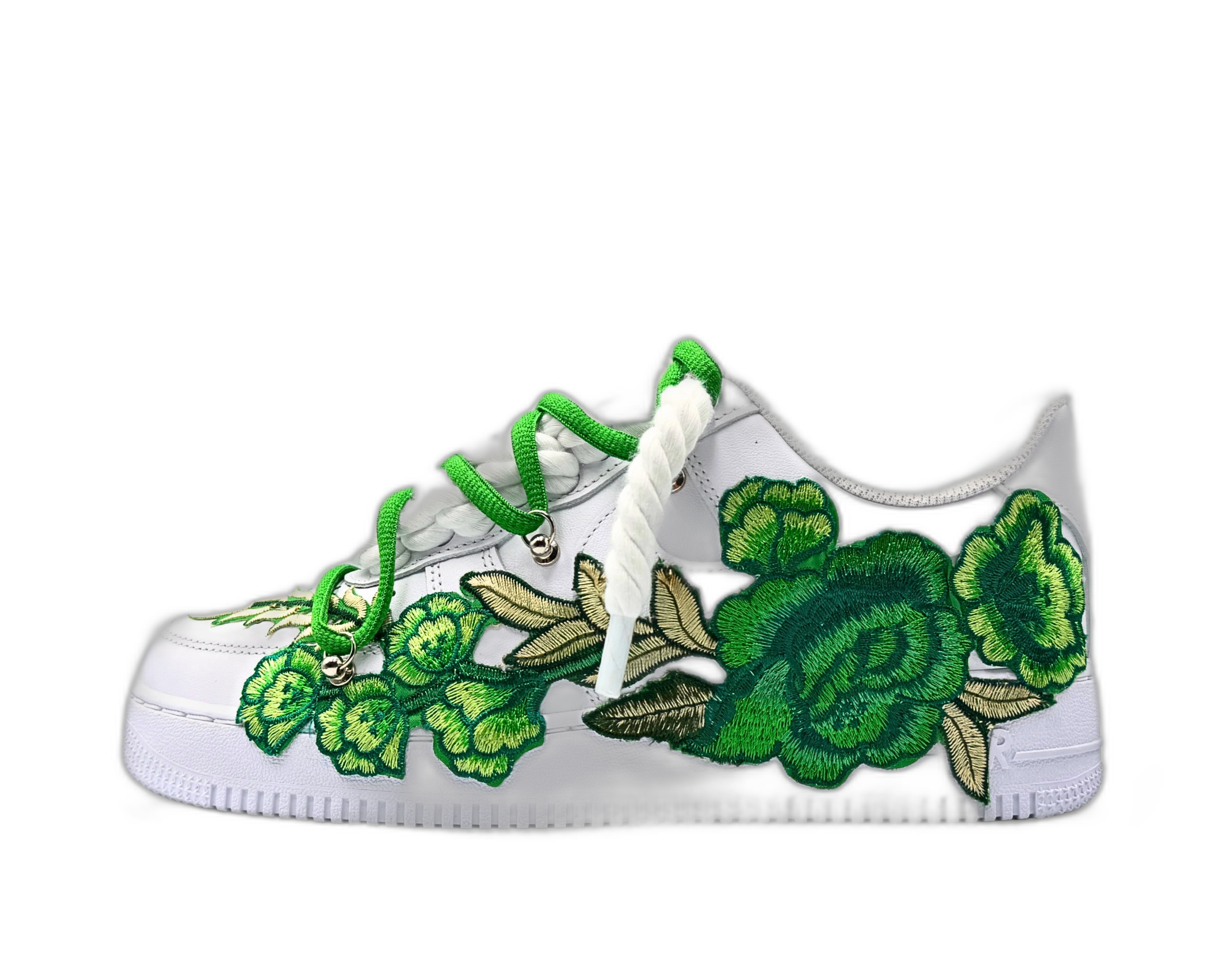 Nike Air Force 1 Low ‘07 White / Green Rose Double Laces