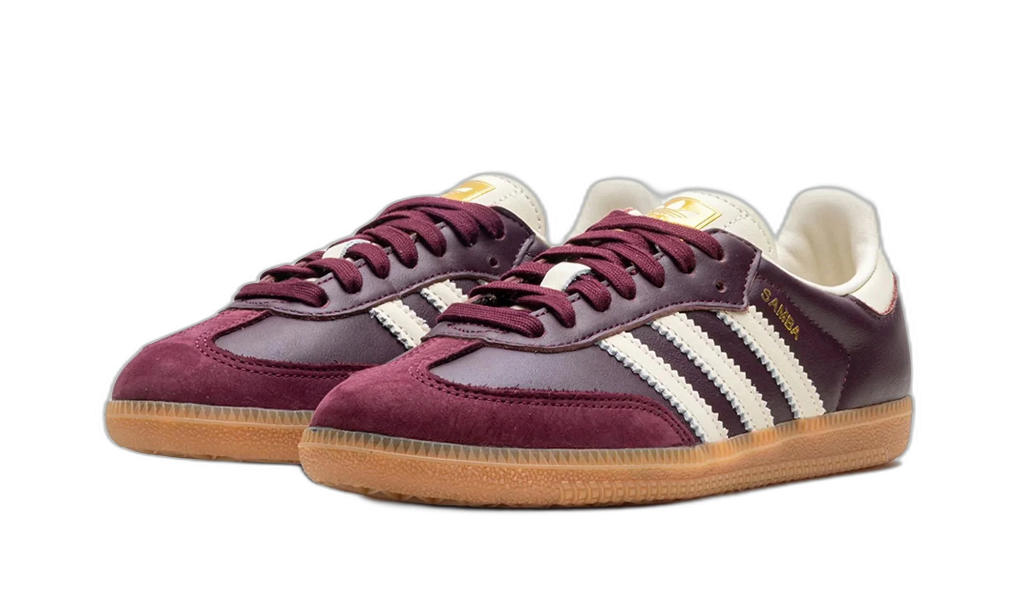 adidas Samba OG Maroon Gold Metallic