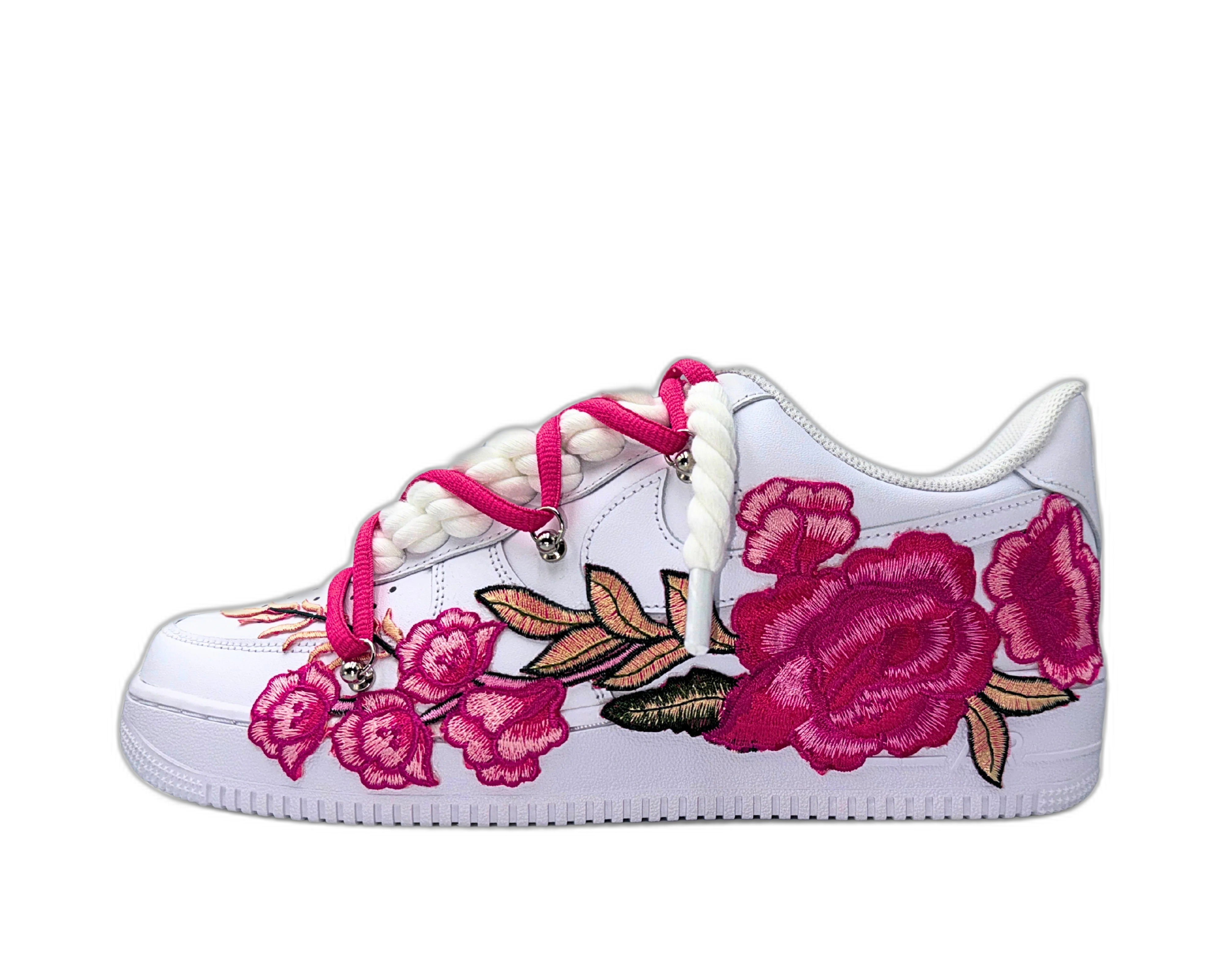 Nike Air Force 1 Low ‘07 White / Pink Rose Double Laces