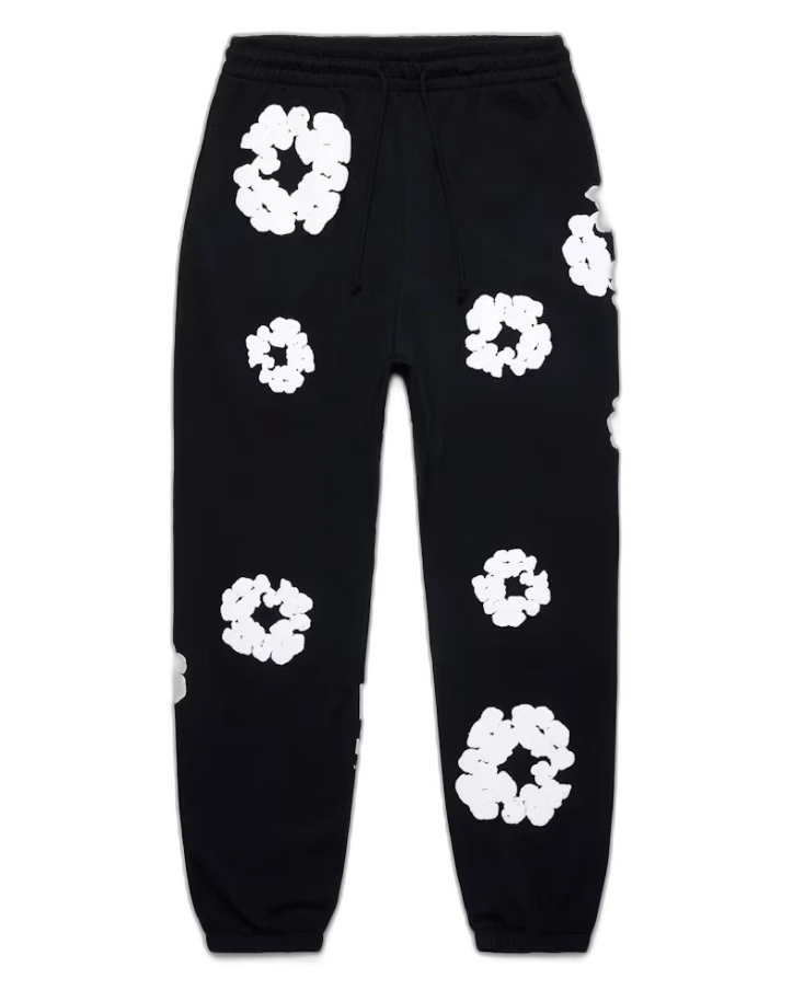 Denim Tears The Cotton Wreath Sweatpants Black
