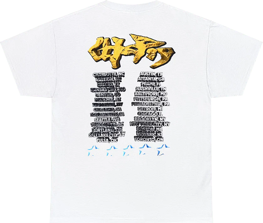 Travis Scott Utopia Tour Skitzo Circus Maximus Tee White