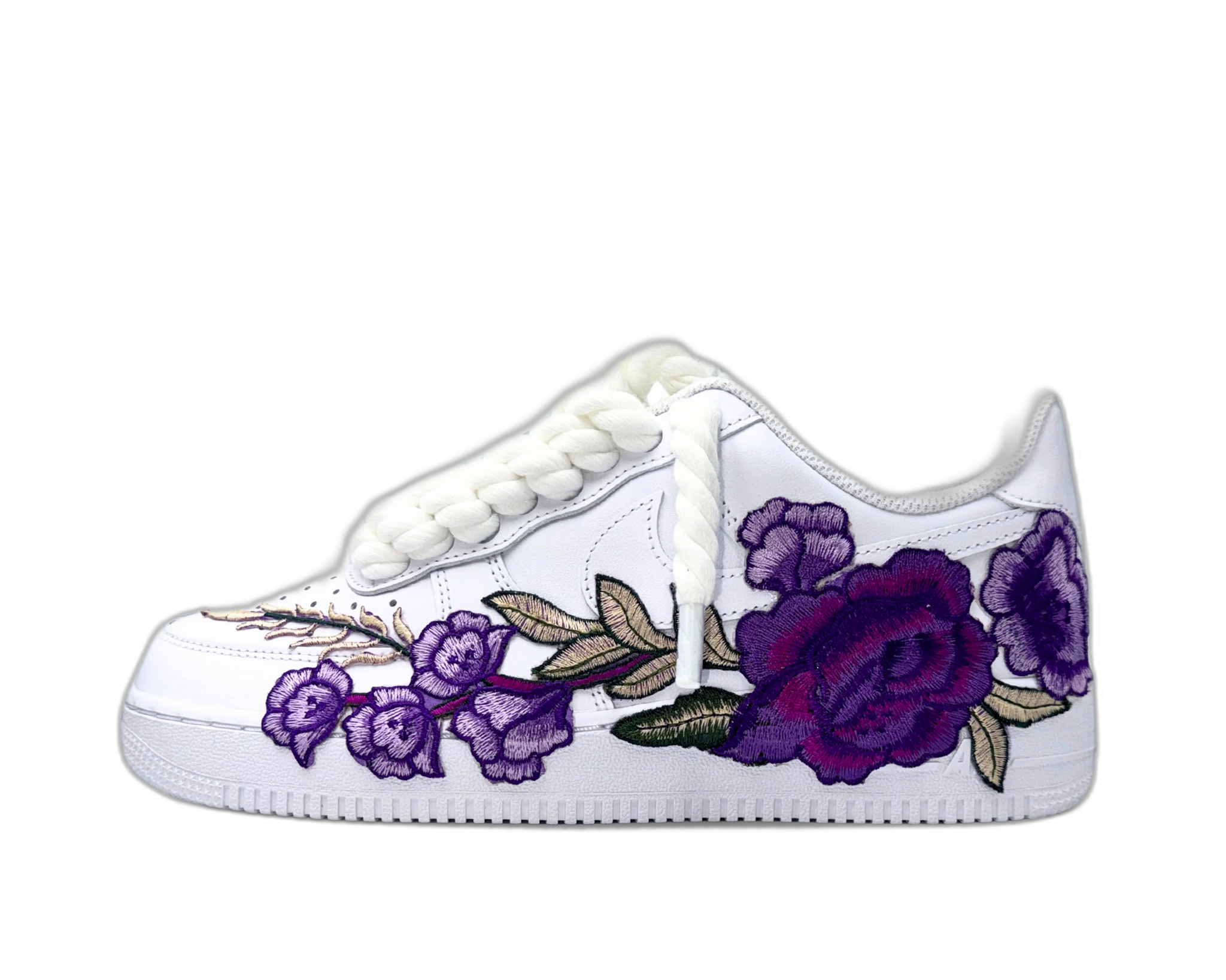Nike Air Force 1 Low ‘07 White / Purple Rose Rope Laces