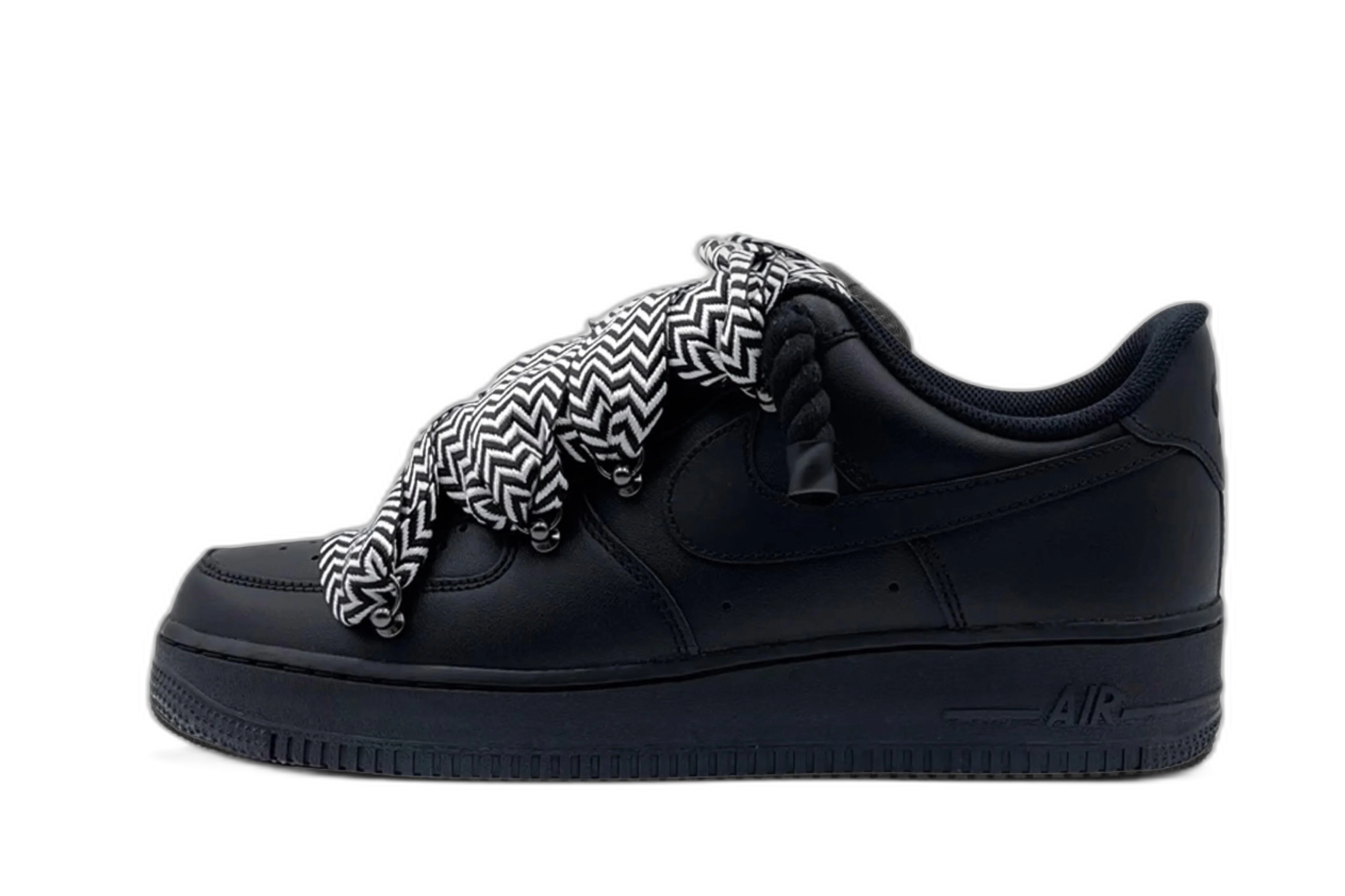 Nike Air Force 1 Low ‘07 Black / Lanvin Black White Rope