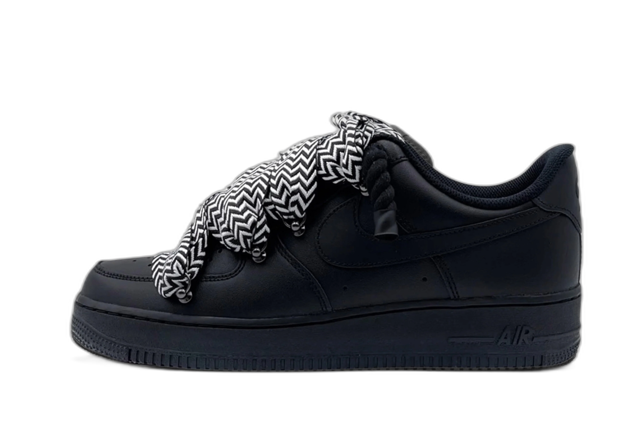 Nike Air Force 1 Low ‘07 Black / Lanvin Black White Rope