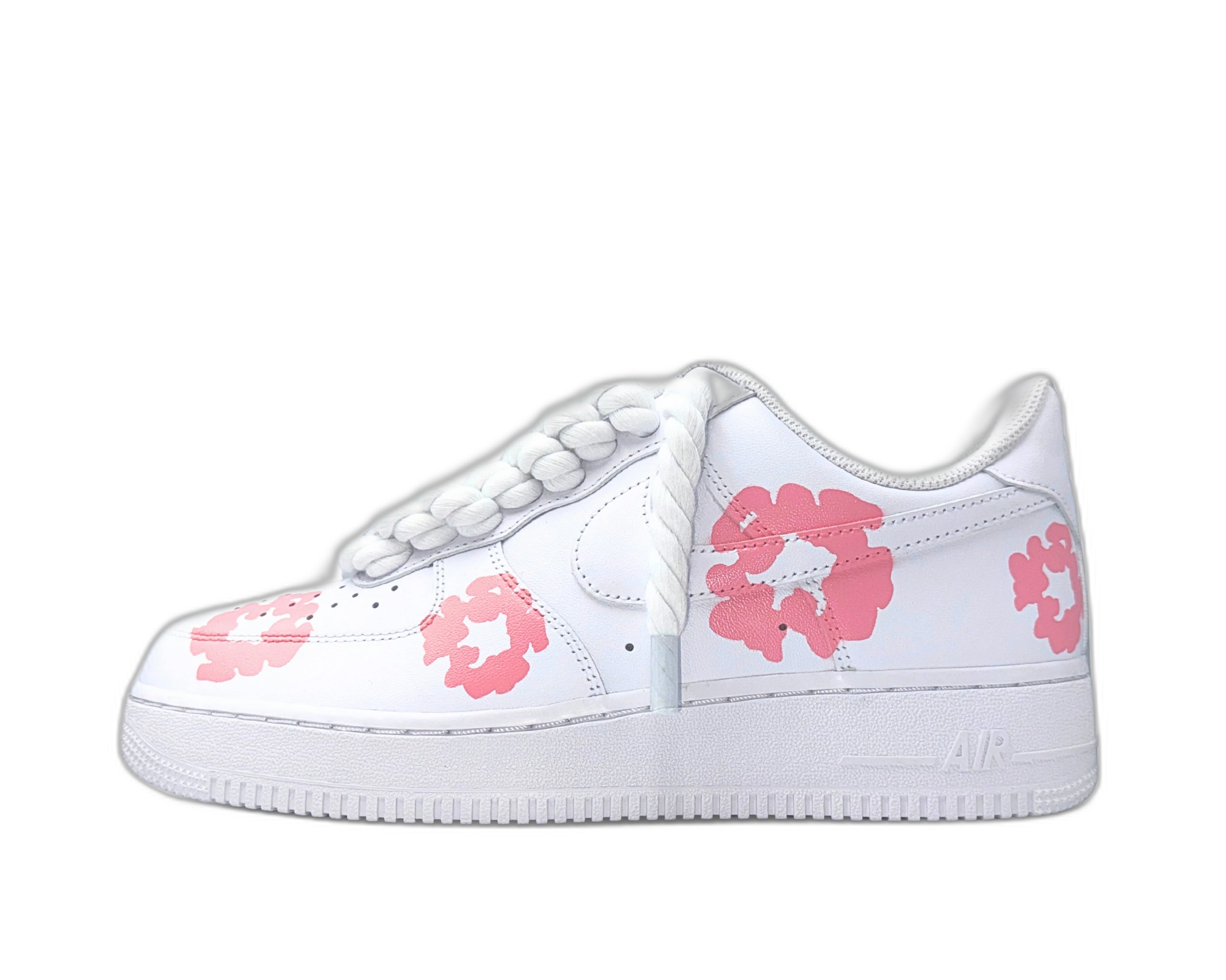 Nike Air Force 1 Low ‘07 White / Pink Denim Tears Custom