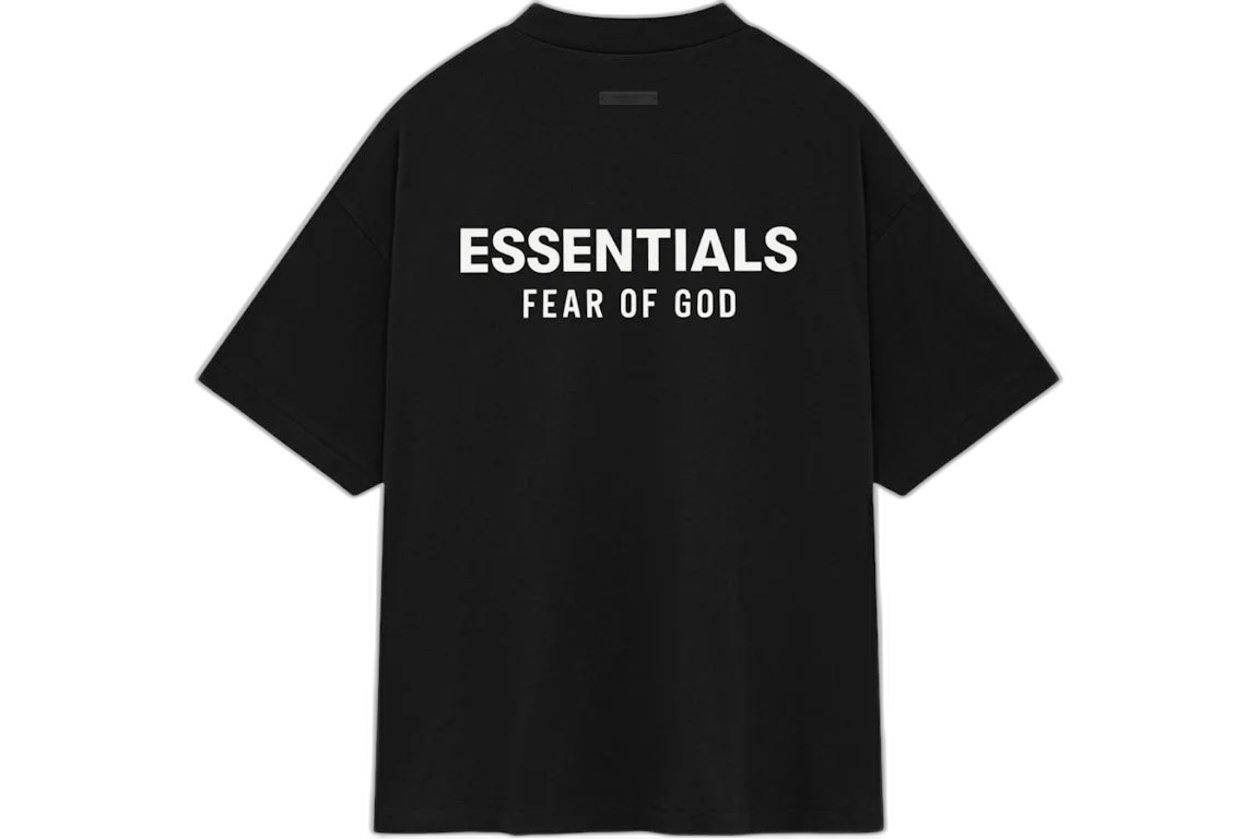 Fear of God Essentials Jersey Crewneck T-Shirt Black (FW24)