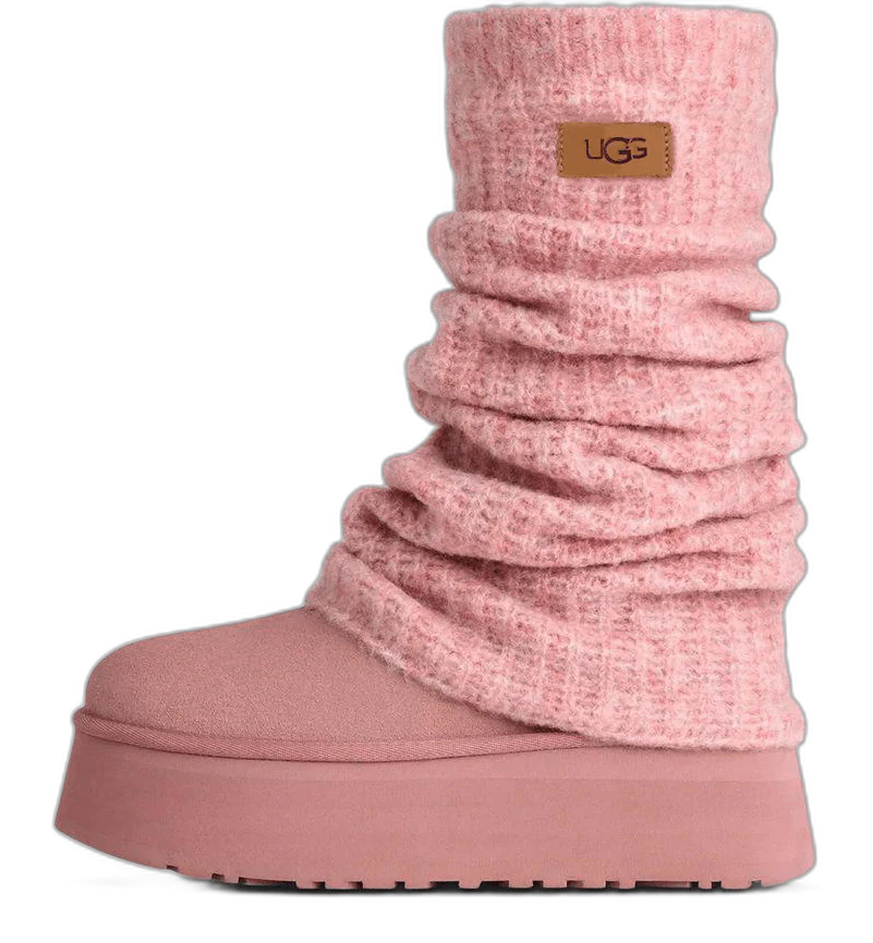 UGG Classic Mini Dipper Legwarmer Boot Pink Dawn