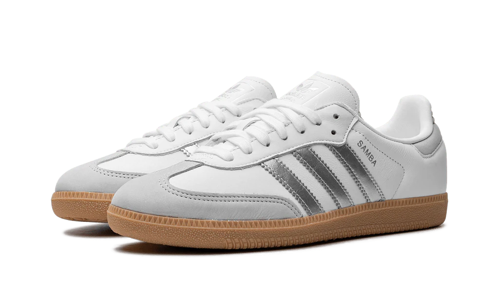 adidas Samba OG White Silver Metallic Grey