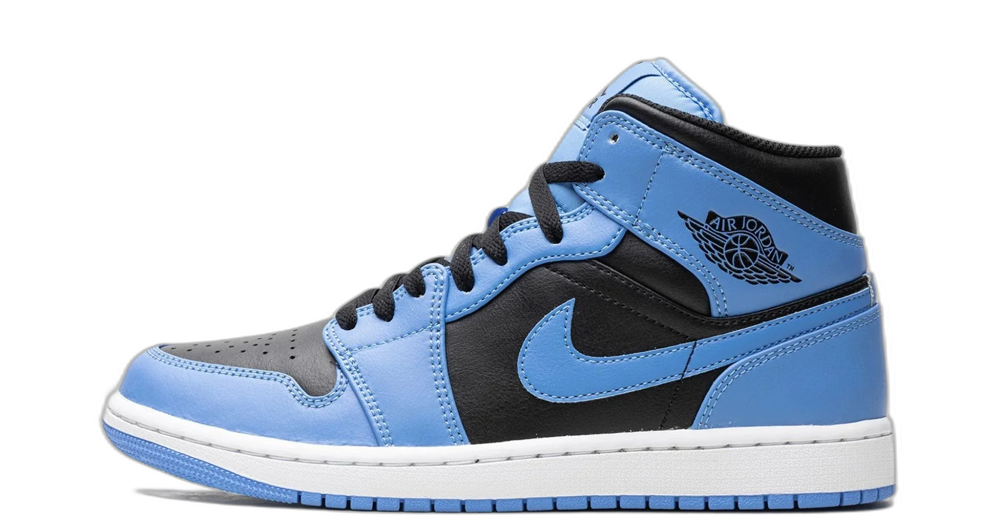 Jordan 1 Mid University Blue Black
