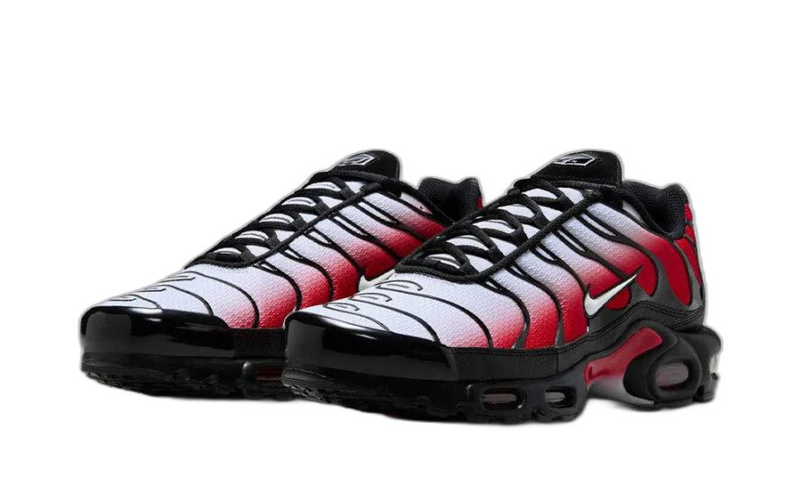 Nike Air Max Plus Pure Platinum University Red Black White