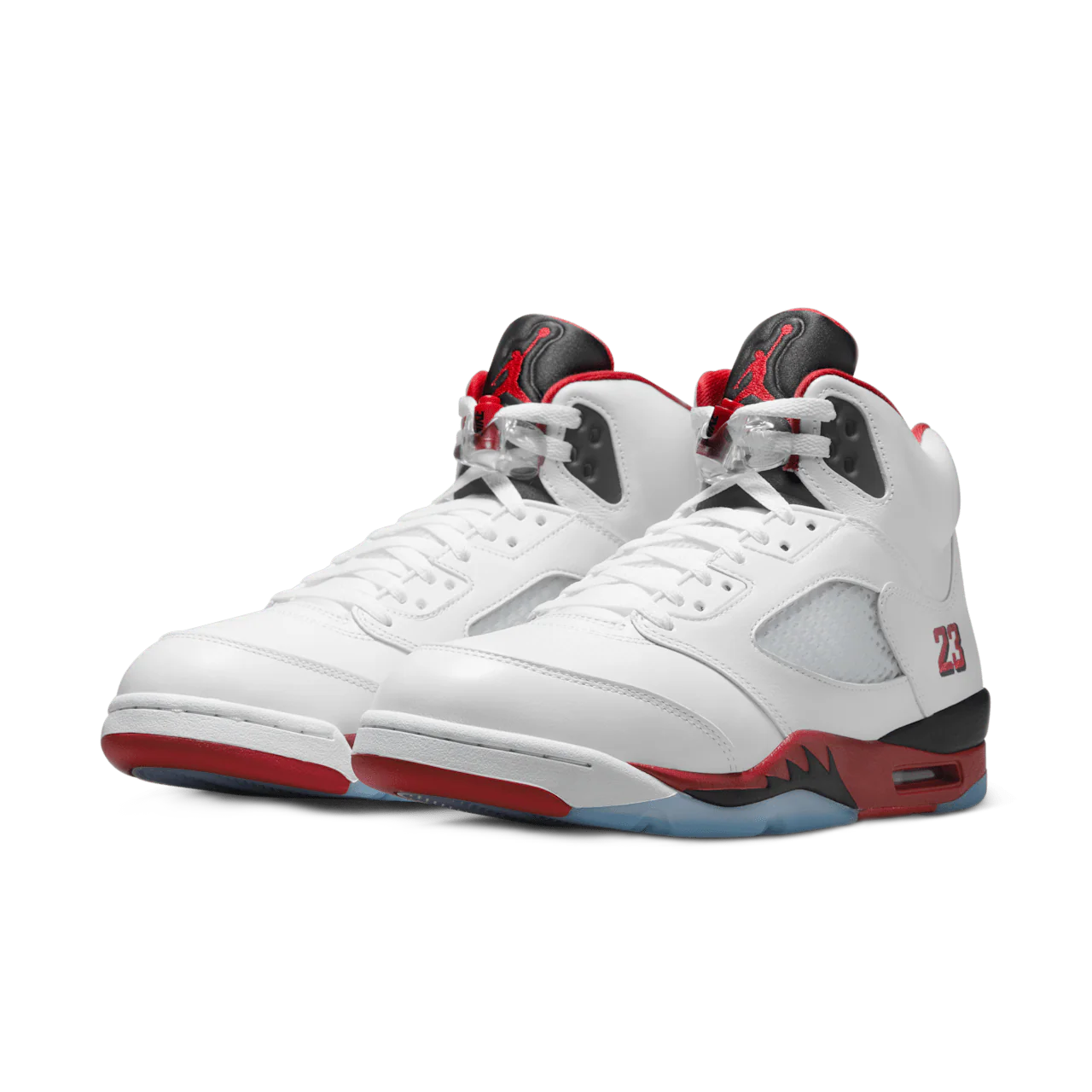 Jordan 5 Retro Fire Red Black Tongue (2025)