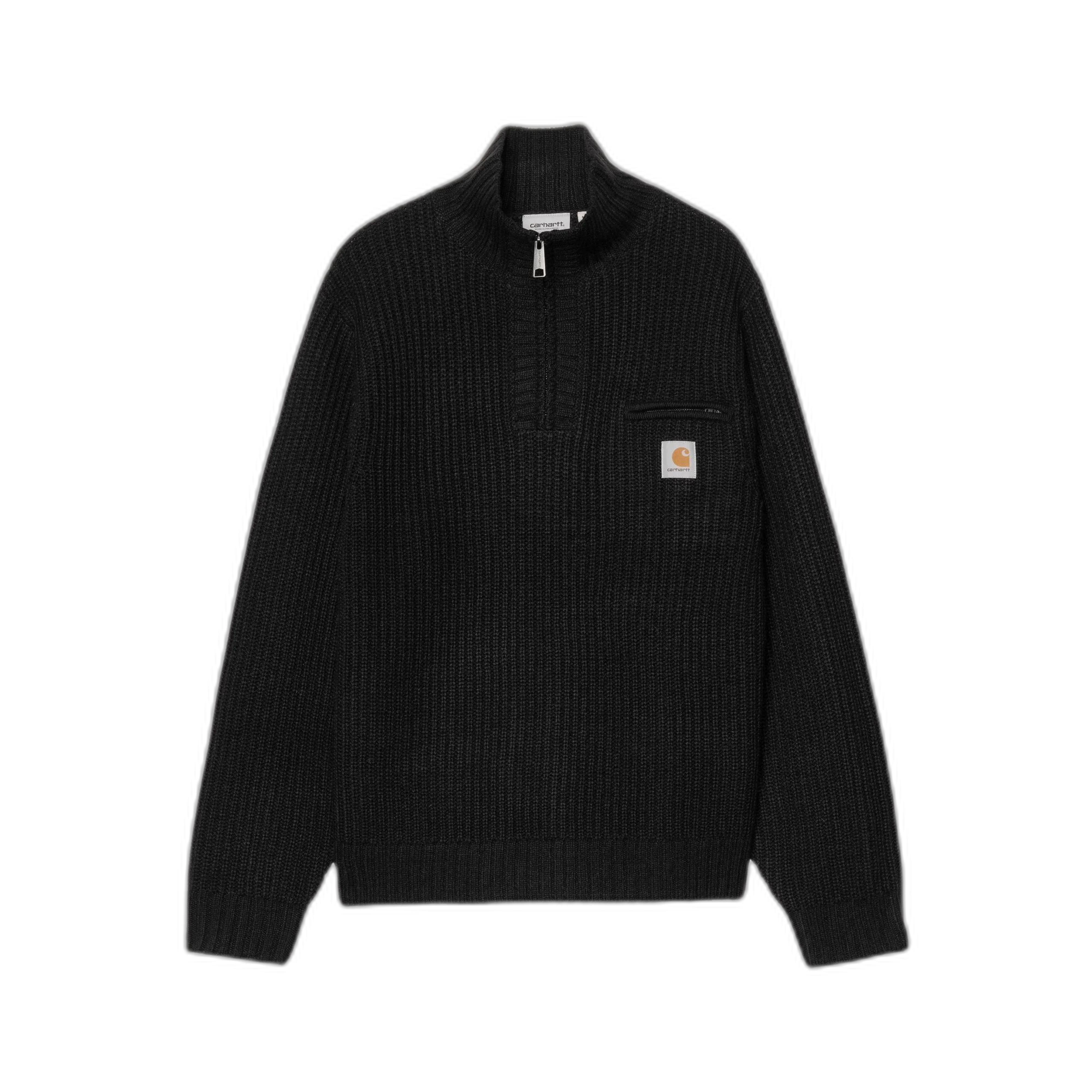 Carhartt WIP Detroit Half Zip Sweater Black
