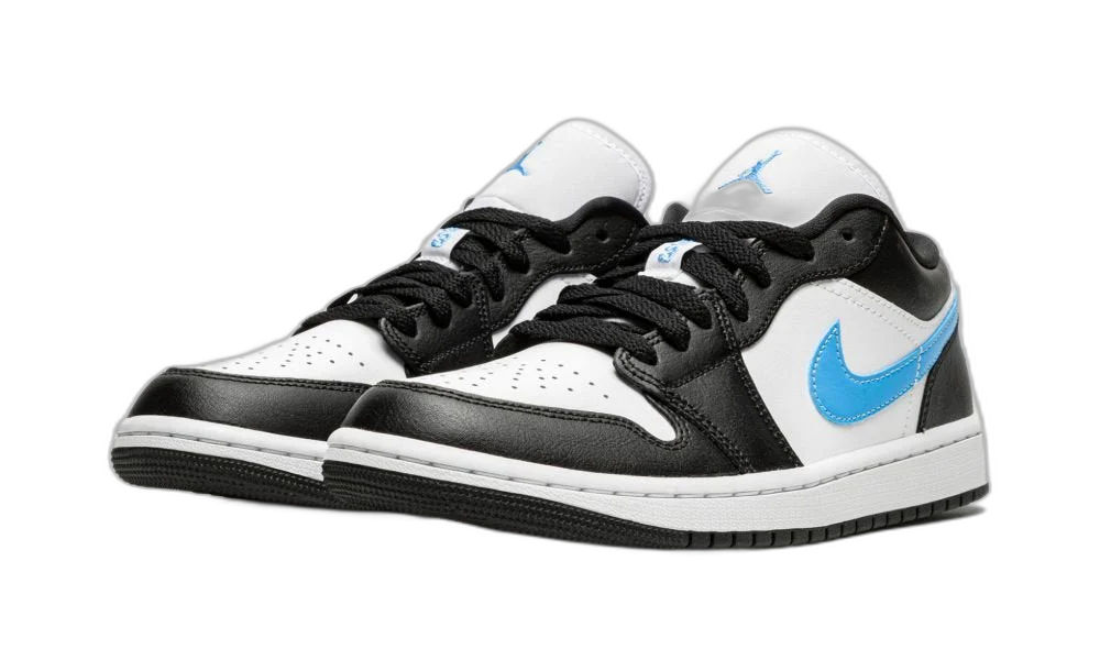 Jordan 1 Low Black University Blue White