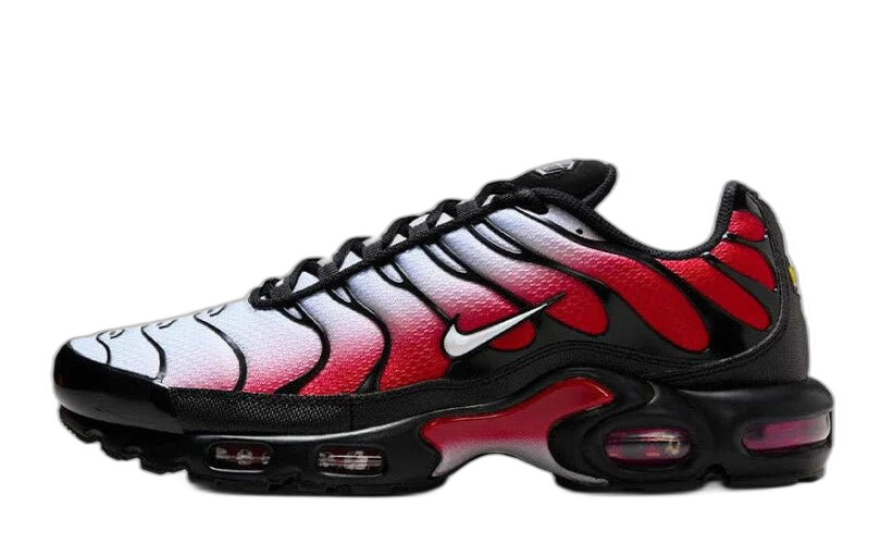 Nike Air Max Plus Pure Platinum University Red Black White