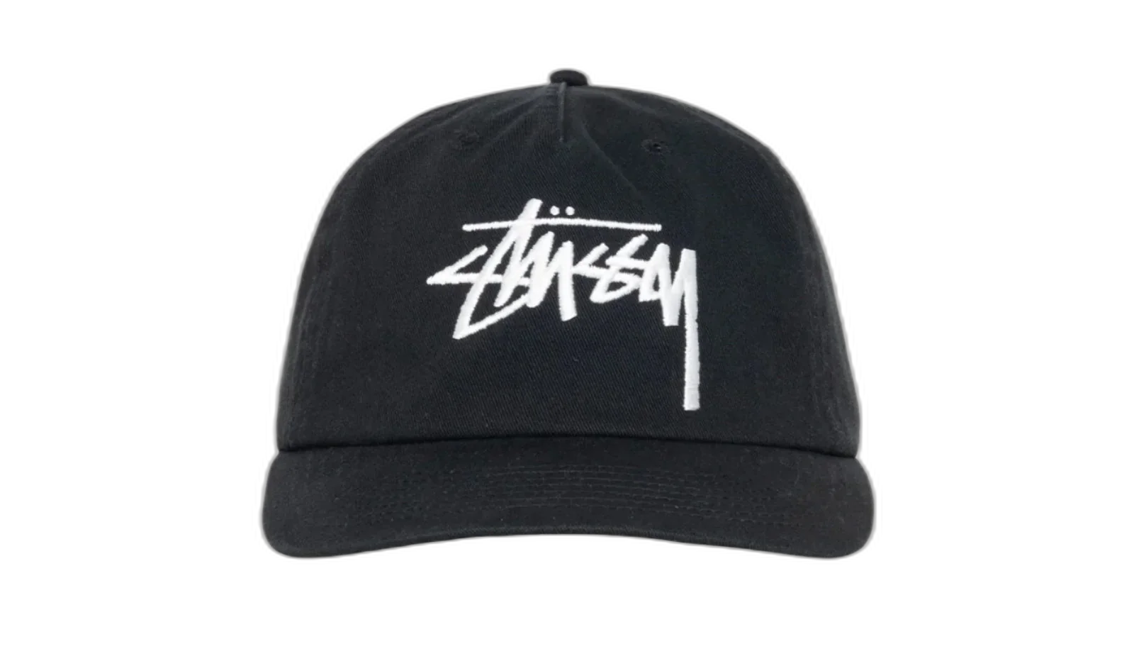 Stussy Mid-Depth Big Stock Snapback (SS25) Shadow Black