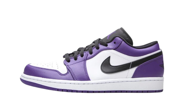 Jordan 1 Low Court Purple White